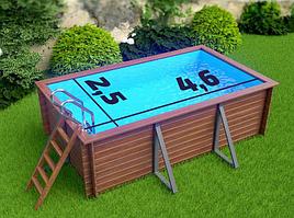 Прямоугольный деревянный бассейн Витим 4,6х2,5 м