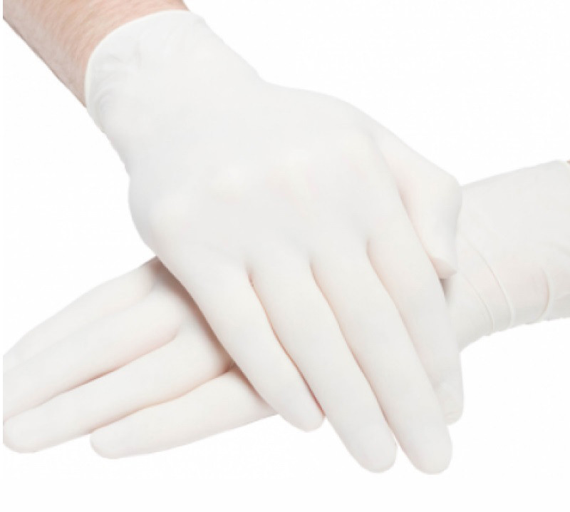 Перчатки латекс размер 7,5 стерильный, неопудренный, хирургический - фото 1 - id-p109956348