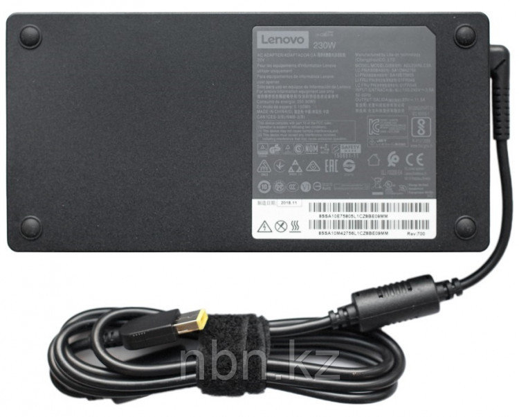 Зарядное устройство для ноутбука Lenovo 20В 11.5A 230Ват прямоугольный разъём с иглой ORIGINAL Ver.2