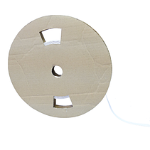 Трубка ПВХ круглая для маркировки проводов, 1 мм2, цвет белый, бухта 100 м, фото 2