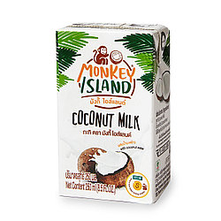 100% Кокосовое молоко  MONKEY ISLAND,  250 мл ВЕГ (без добавок и эмульгатора)