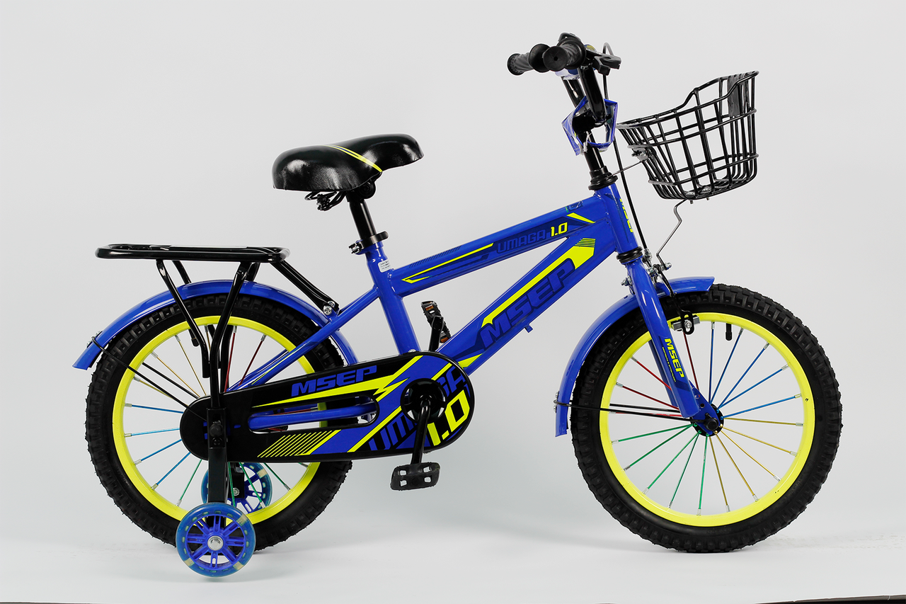 Детский велосипед Msep 16 колеса синий