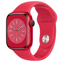 Смарт часы Apple Watch Series 8, 41mm (PRODUCT)RED Aluminium Case with Sport Band (MNP73GK/A)