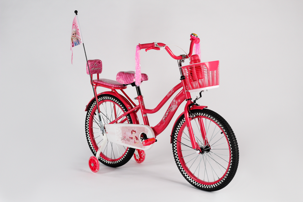 Детский велосипед Принцесса 16 колеса розовый