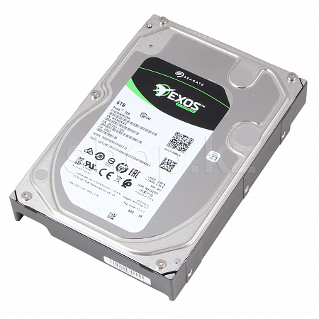 Жесткий диск HDD 6000 Gb Seagate Exos 7E8 (ST6000NM029A), 3.5", 256Mb, SAS - фото 1 - id-p109959428