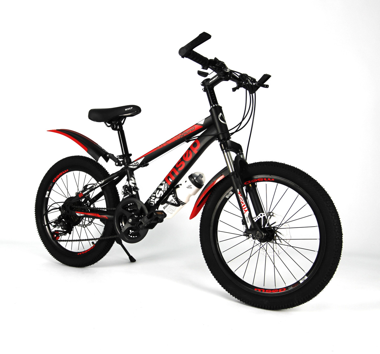 Детский велосипед Msep 20 колеса черный-красный - фото 1 - id-p109967544
