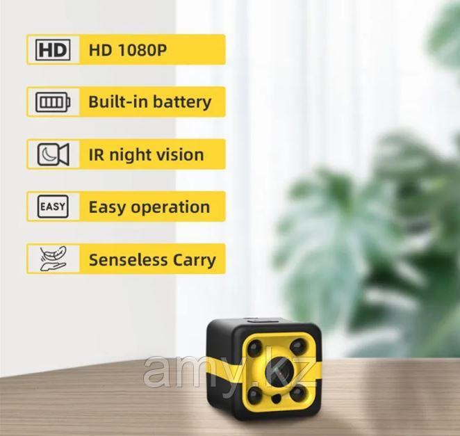 CS01 Инфракрасная камера ночного видения 1080p Sports DV Video Recorder Черный / желтый - фото 3 - id-p109979801