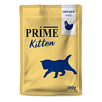 PRIME KITTEN Паштет для котят из курицы, в пауче, 100 гр