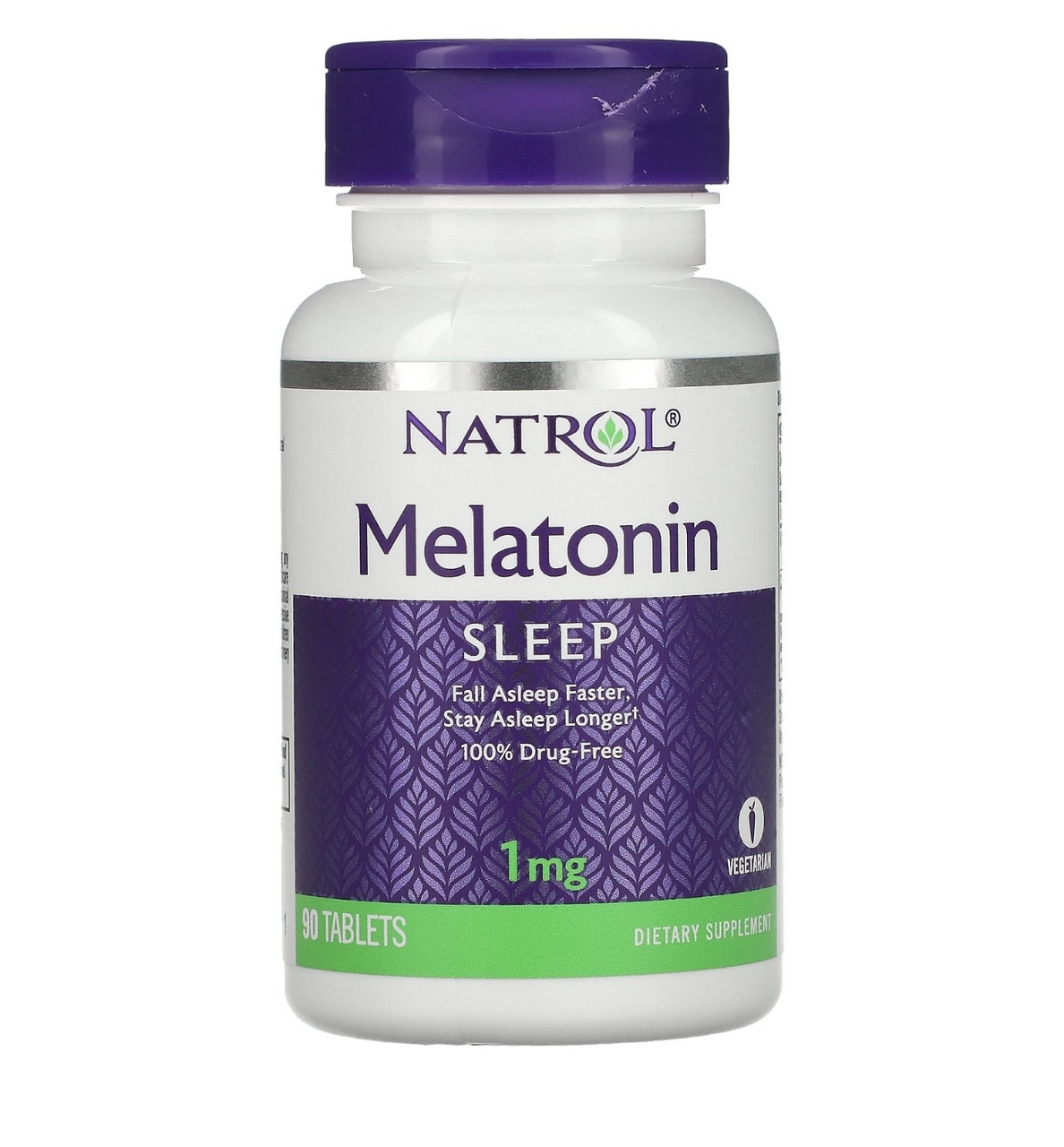 Natrol мелатонин 1мг, 90 таблеток - фото 1 - id-p109981954