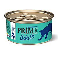 PRIME ADULT Консервированный корм для кошек, тунец с сибасом и ананасом в собственном соку ,