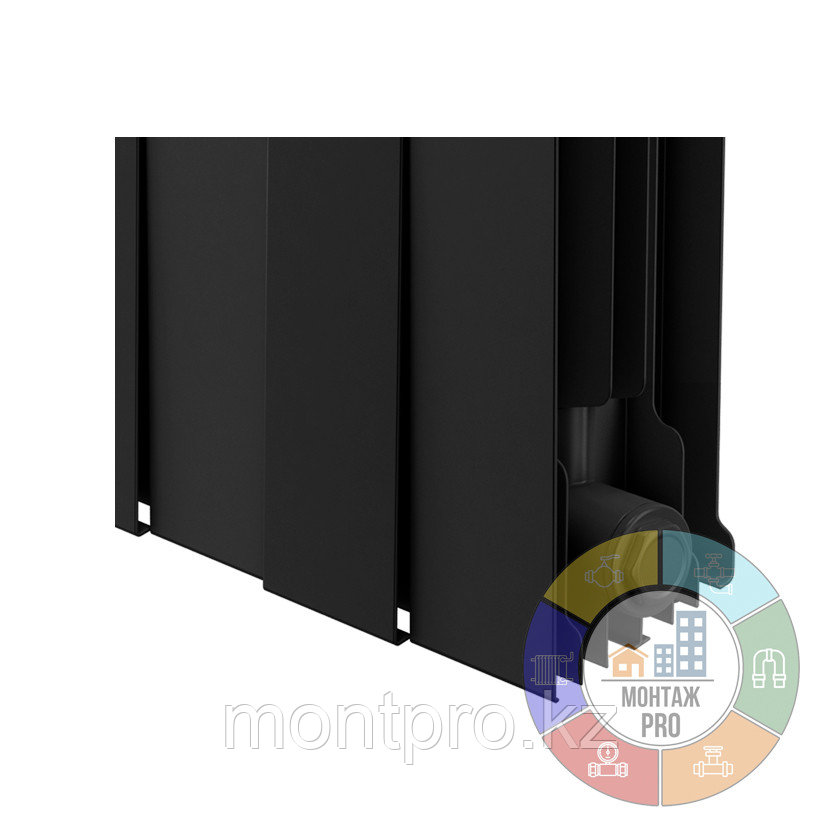 Биметаллический радиатор PIANOFORTE 200/100 (ЧЕРНЫЙ) Noir Sable Royal Thermo - фото 3 - id-p109982120