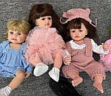 Кукла Реборн девочка в зеленом платье, фото 6