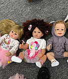 Кукла Реборн девочка в зеленом платье, фото 7