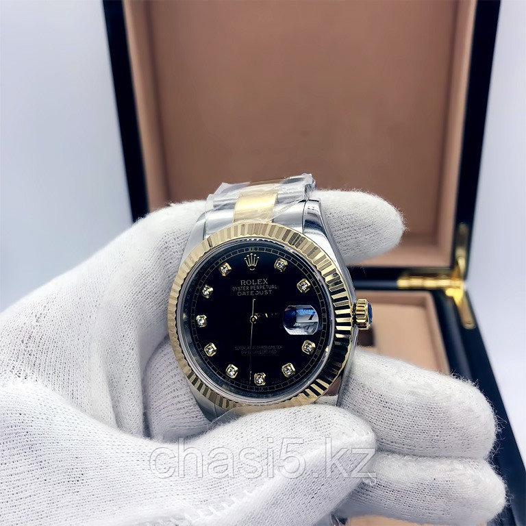 Механические наручные часы Rolex Datejust Steel and Yellow Gold - Дубликат (13055) - фото 2 - id-p100613446
