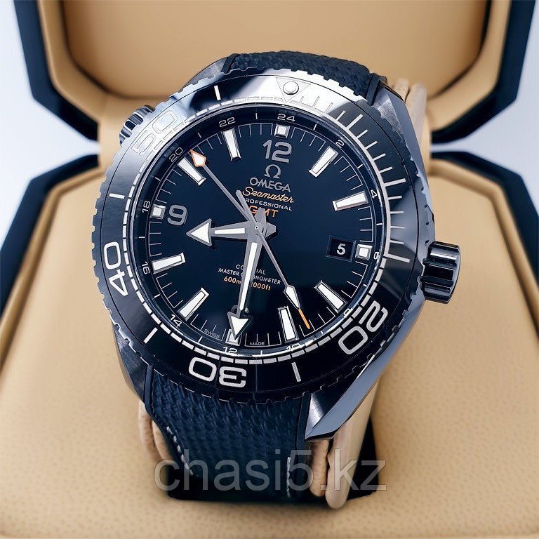 Мужские наручные часы Omega Seamaster Planet Ocean Deep Black - Дубликат (12503)
