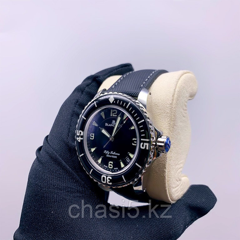 Мужские наручные часы Blancpain застежка пряжка - Дубликат (12356) - фото 5 - id-p100613168