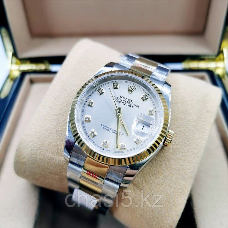 Механические наручные часы Rolex Datejust Steel and Yellow Gold - Дубликат (12113) - фото 1 - id-p100613094