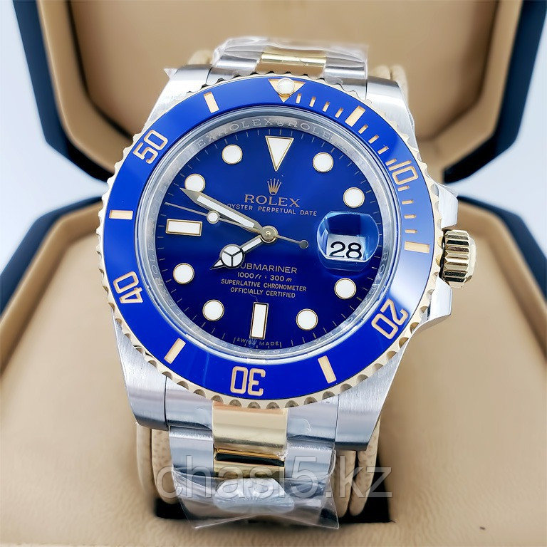 Мужские наручные часы Rolex Submariner Steel and Yellow Gold - Дубликат (11590)