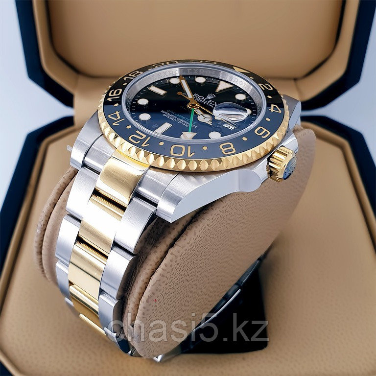 Мужские наручные часы Rolex GMT Master II Black Ceramic Bezel - Дубликат (20293) - фото 2 - id-p109118340