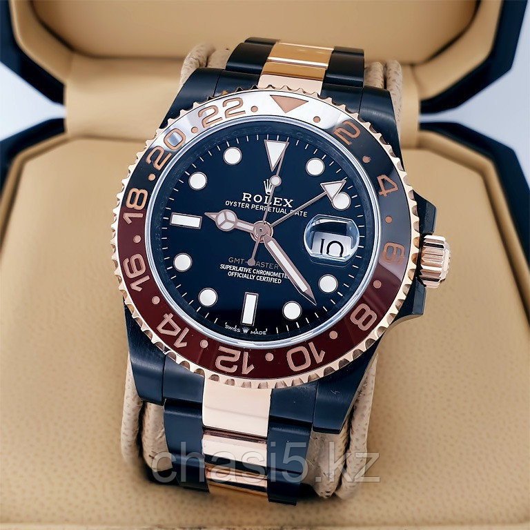 Мужские наручные часы Rolex GMT Master II - Дубликат (15252)