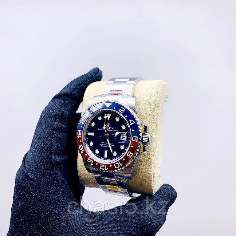 Мужские наручные часы Rolex GMT Master II Black Ceramic Bezel - Дубликат (14641) - фото 2 - id-p100613883