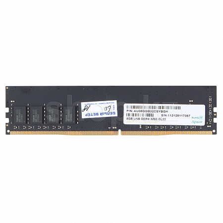 Оперативная память DDR-4 DIMM 8Gb/3200MHz PC25600 Apacer, BOX (EL.08G21.GSH) - фото 2 - id-p109991068