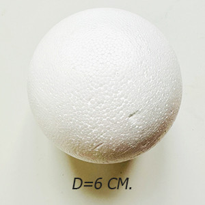Пенопластовый шар Д6 см. - фото 1 - id-p107542340