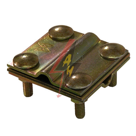 Крестообразное соединение 4xM6x25, три пластины, B do 30 mm, проволка Ø 5-8 mm,серия Gold, фото 2