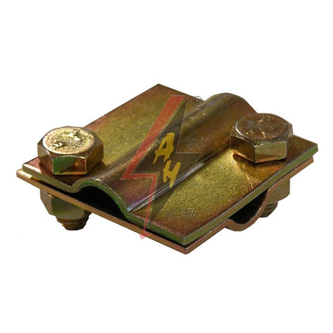 Крестообразное соединение (проволока-проволока) 2xM8x16, две пластины, B do 20 mm, проволка Ø 5-12 mm, фото 2