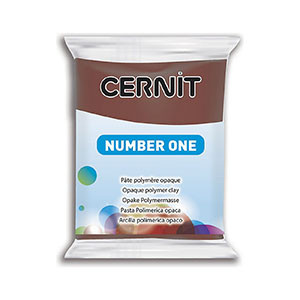 Полимерная глина CERNIT Number One, 56гр, цвет коричневый - фото 1 - id-p104473691
