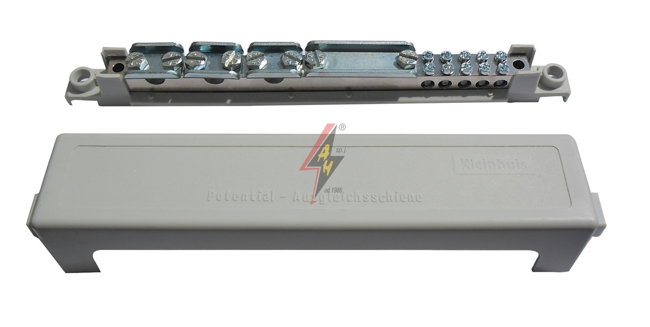 Шина равнопотенциальная 5x2,5-25 mm², 2x3,5-70 mm², никелированная латунь