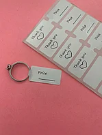 Ювелирные бирки 66,8*15 мм(2000 шт) с предпечатью в серебро