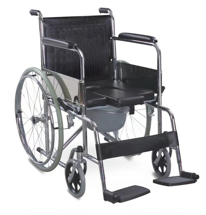 Кресло коляска инвалидная FS609U с сан оснащением - фото 1 - id-p109992505