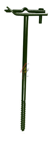 Универсальные держатели, L=18 cm, B до 30 mm, вкручивающийся, проволока Ø 5-12 mm, серия Platinium, фото 2