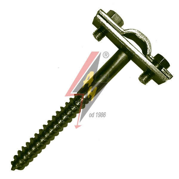 Держатель проволоки L=8 cm, вкручиваемый, проволока Ø 5-10 mm, серия Platinium