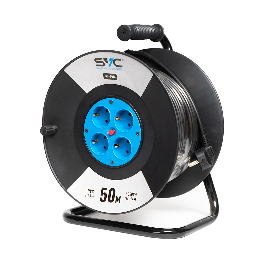 Удлинитель на катушке SVC GS-50M 50м. 240 в., фото 1