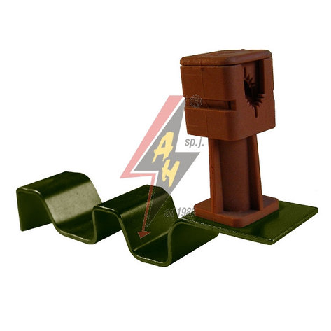 Держатель для черепицы H=6 cm, проволока Ø 6-8 mm, серия Platinium, фото 2