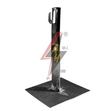 Держатель с крепежом на клей H=15 cm, чёрное основание, проволока Ø 5-8 mm, серия Silver, фото 2