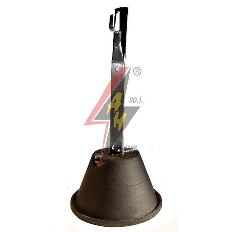 Держатель с крепежом на клей держатель с балластом H=24 cm, проволока Ø 6-8 mm, серия Silver, фото 2
