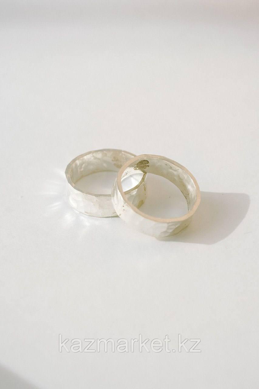 Кольцо Базовое с чеканной поверхностью Серебро ручной работы 18 размер - фото 1 - id-p109995518