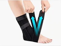 Ортез на голеностоп жесткий фиксирующий с ребрами (41-45)