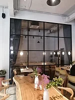 Стационарные стеклянные перегородки