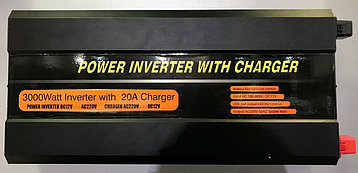 Инвертор, преобразователь напряжения с функцией зарядки АКБ 12/220в, 3кВт