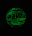 Светящийся в темноте Баскетбольный мяч "WEIMAISI". Размер 7. Для зала и улицы. Фиолетовый., фото 2