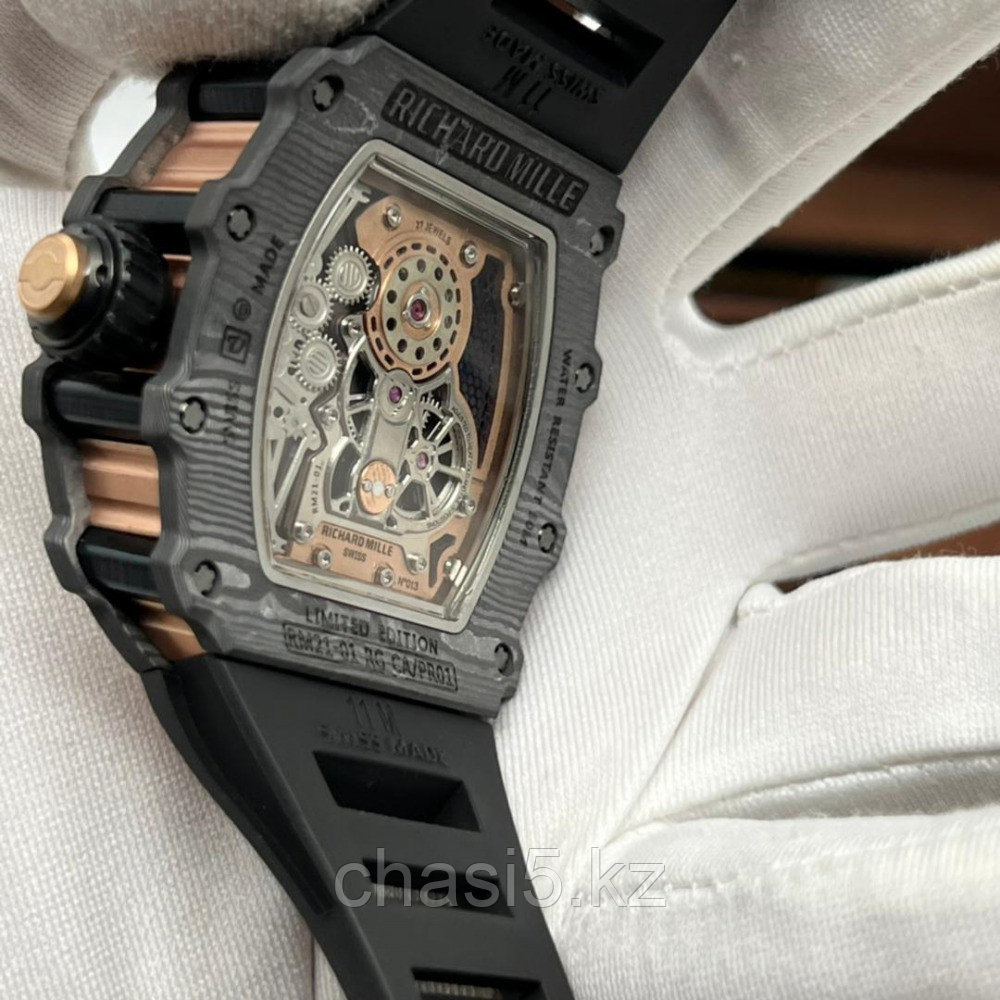 Мужские наручные часы Richard Mille RM 21-01 Tourbillon - Дубликат (20659) - фото 8 - id-p110001363