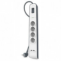 Belkin 4-outlet асқын кернеуден қорғау жолағы қуат таратқышы (BSV401vf2M)