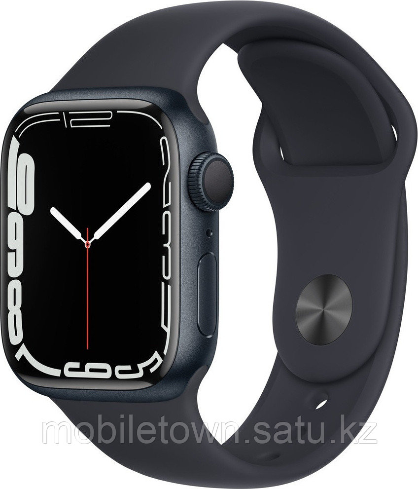 Смарт-часы Apple Watch Series 7 45 мм черный - фото 1 - id-p110002787