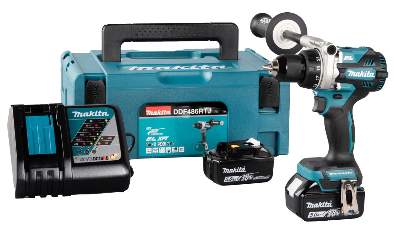 Аккумуляторная дрель-шуруповёрт Makita DDF486RTJ (DDF486RTJ)