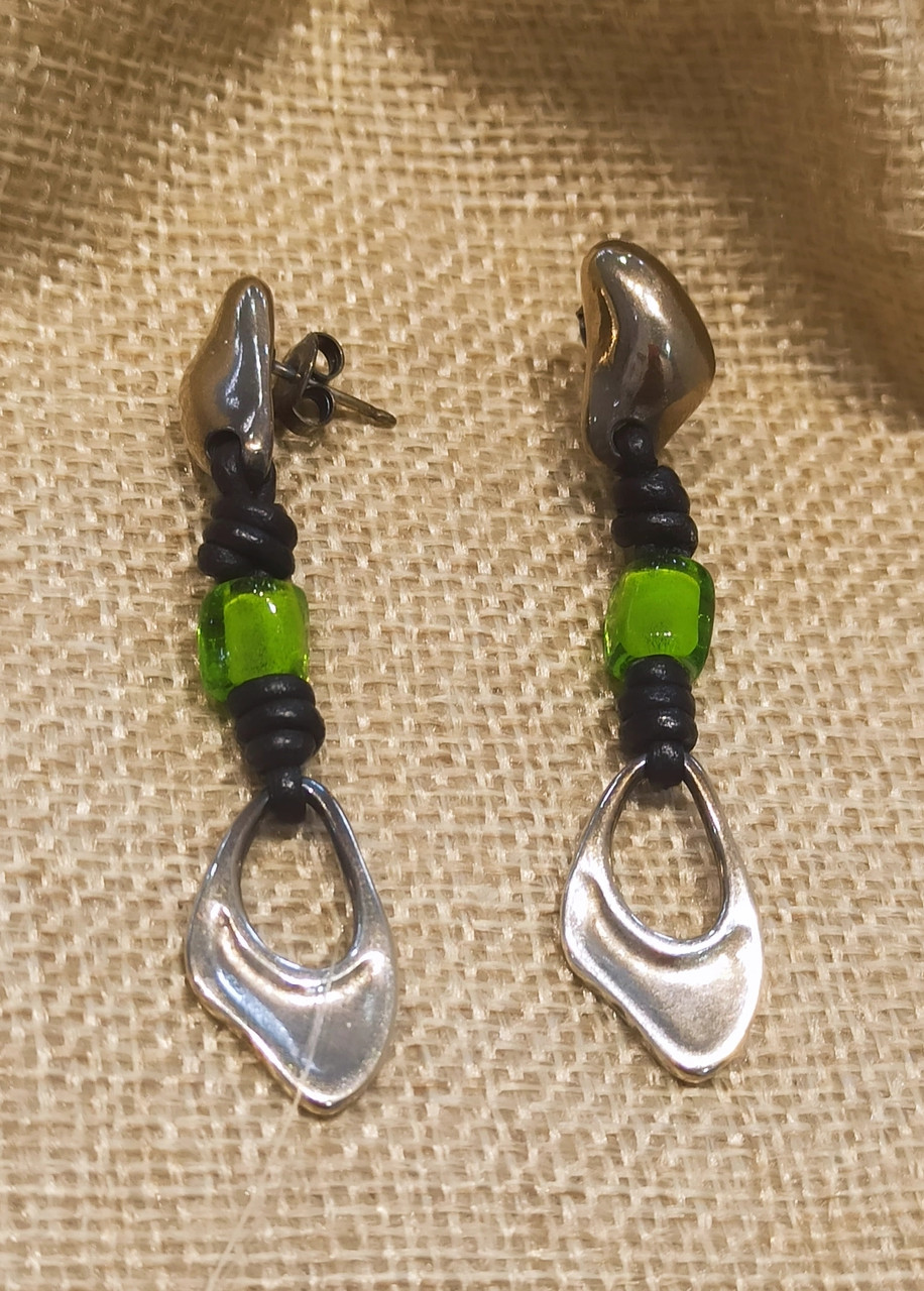 Серьги / кожа / Ciclon ( пр. Абая 141 ), фото 1