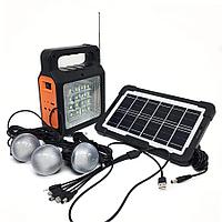 Солнечная электростанция Yobolife LM-3609, 3 LED лампы, Bluetooth радио